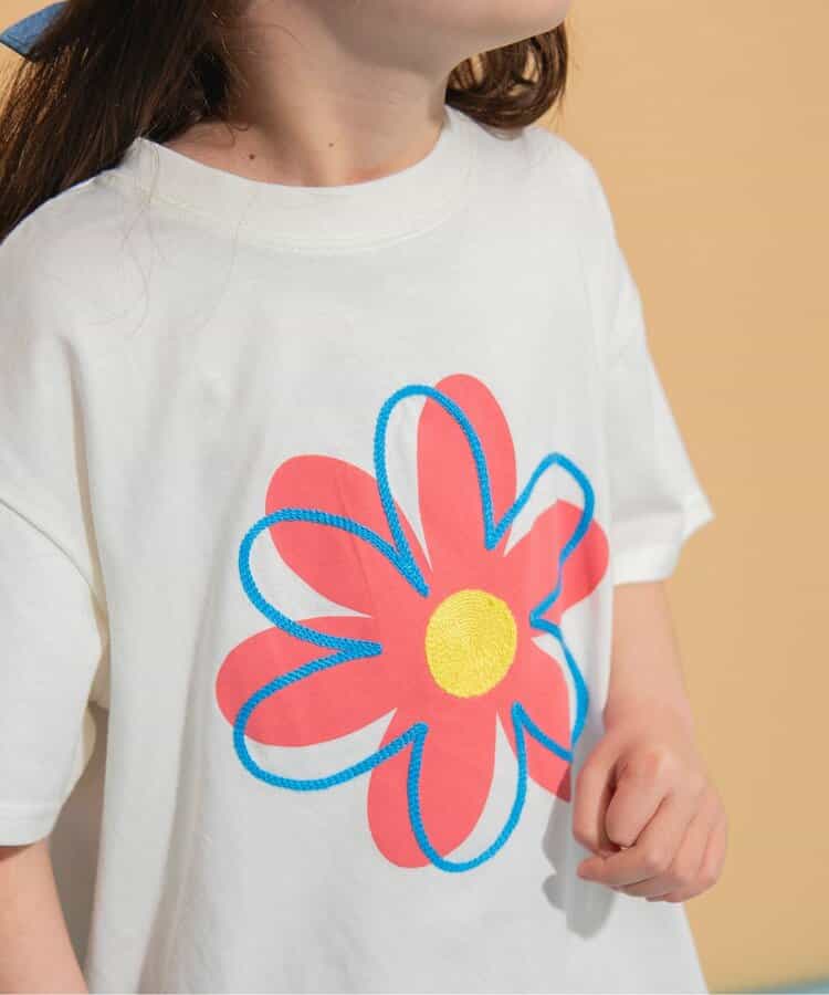 Japanese children's clothing BREEZE floral print top 80-150cm boys/girls summer TOPS