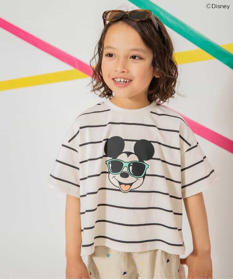 Japanese children's clothing BREEZE x Disney printed tops 80-140cm boys/girls summer TOPS