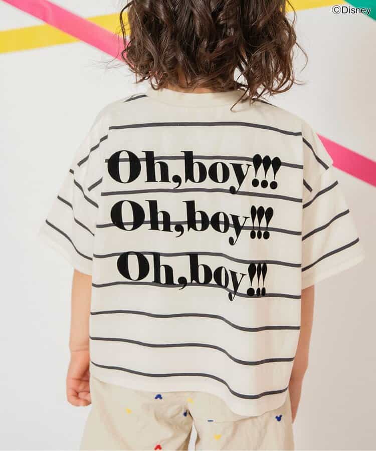 Japanese children's clothing BREEZE x Disney printed tops 80-140cm boys/girls summer TOPS