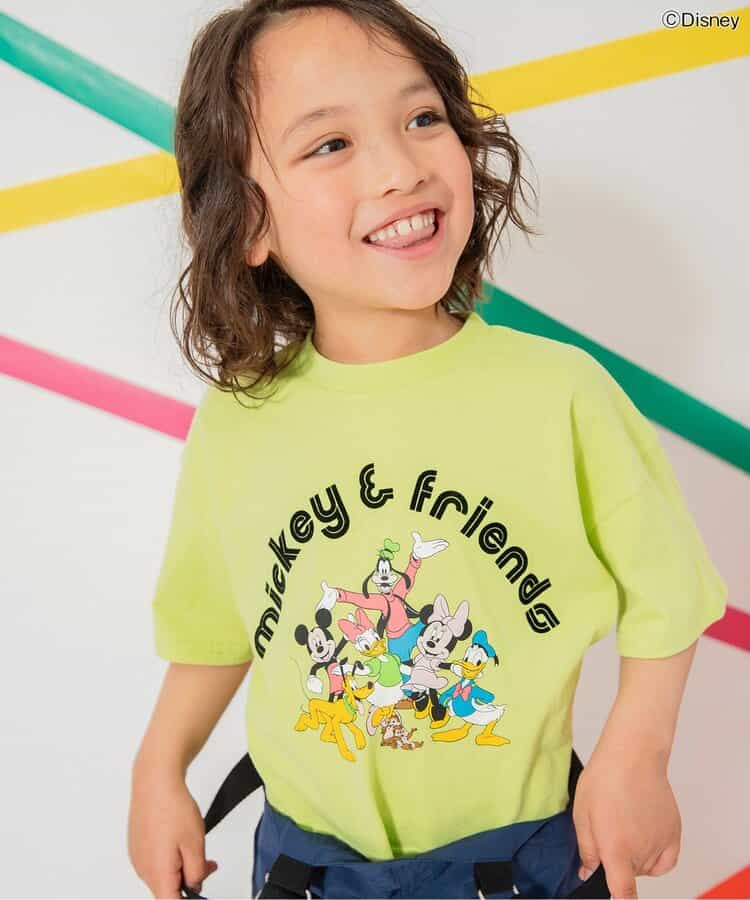 Japanese children's clothing BREEZE x Disney printed tops 80-140cm boys/girls summer TOPS