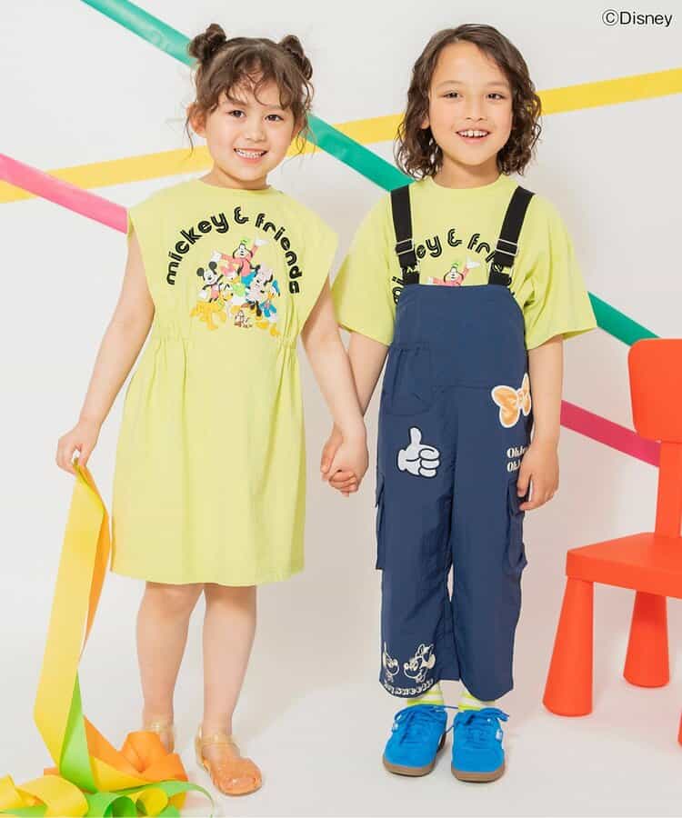 Japanese children's clothing BREEZE x Disney printed tops 80-140cm boys/girls summer TOPS