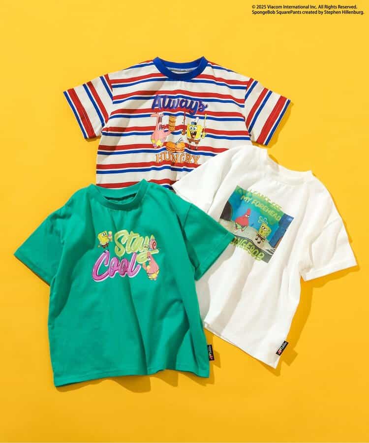 BREEZE x SpongeBob SquarePants Print Tops (80-140cm) for Boys and Girls (Summer)