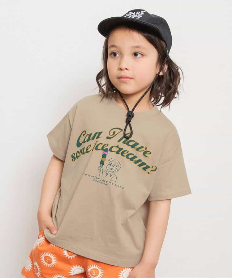 Japanese children's clothing BREEZE printed tops 80-160cm boys/girls summer TOPS