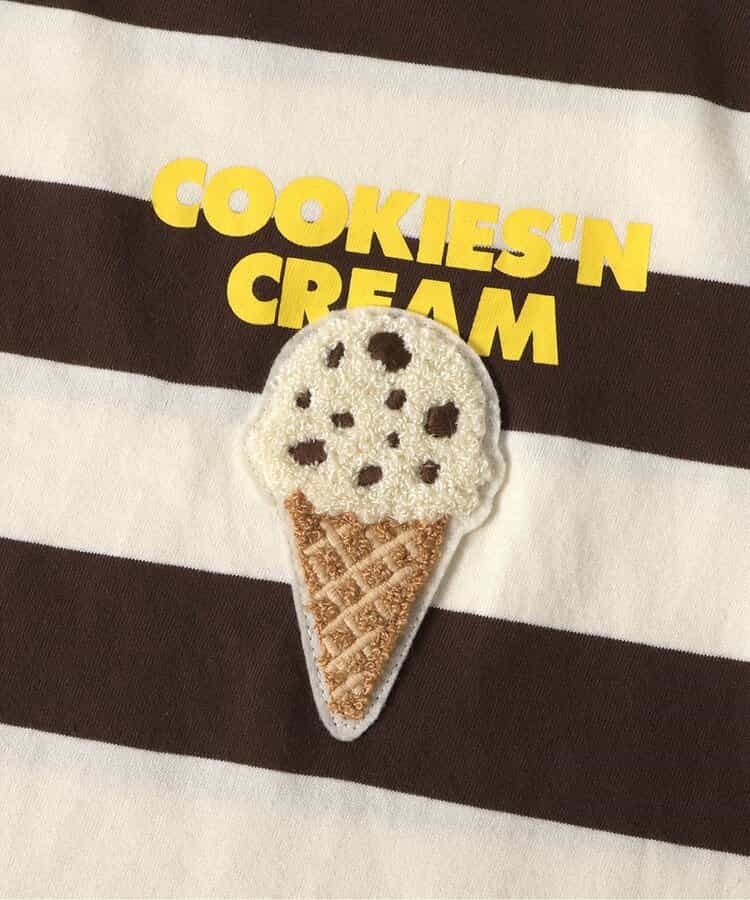 Japanese children's clothing BREEZE x Baskin-Robbins fur ice cream top 80-140cm boys/girls summer TOPS