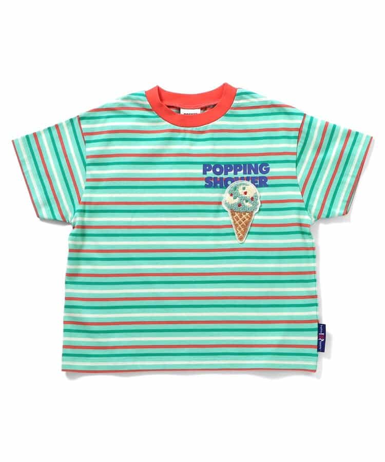 Japanese children's clothing BREEZE x Baskin-Robbins fur ice cream top 80-140cm boys/girls summer TOPS