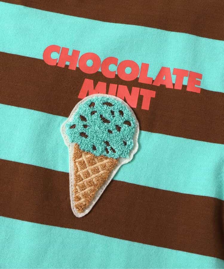 Japanese children's clothing BREEZE x Baskin-Robbins fur ice cream top 80-140cm boys/girls summer TOPS