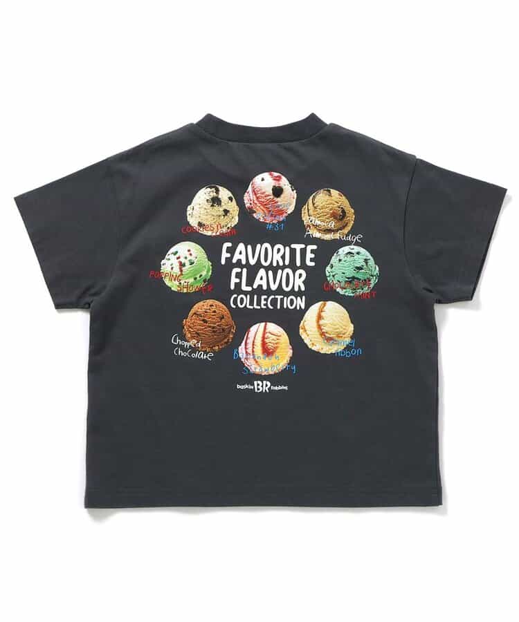 BREEZE x Baskin-Robbins Japanese Kids' Clothing: Ice Cream Print Tops (80-140cm) for Boys and Girls (Summer)