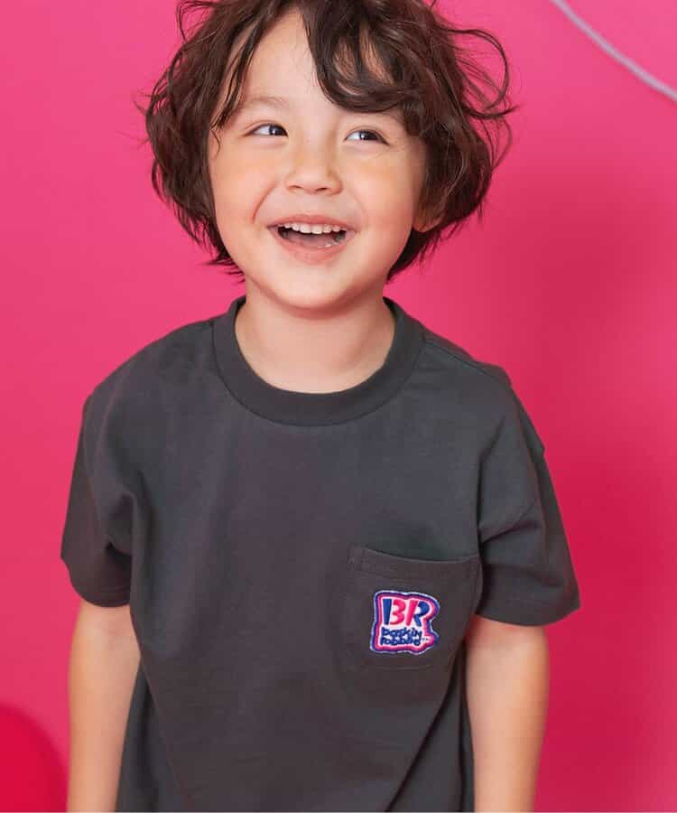 BREEZE x Baskin-Robbins Japanese Kids' Clothing: Ice Cream Print Tops (80-140cm) for Boys and Girls (Summer)