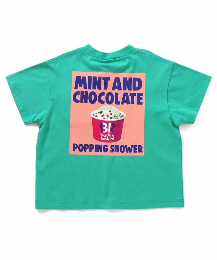 BREEZE x Baskin-Robbins Japanese Kids' Clothing: Ice Cream Print Tops (80-140cm) for Boys and Girls (Summer)