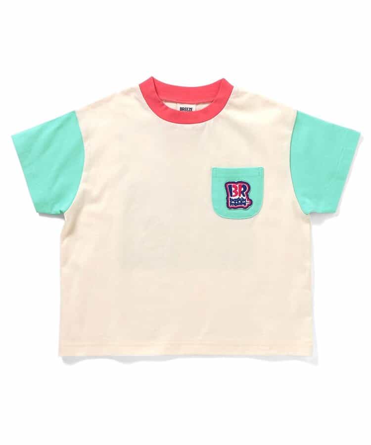 BREEZE x Baskin-Robbins Japanese Kids' Clothing: Ice Cream Print Tops (80-140cm) for Boys and Girls (Summer)
