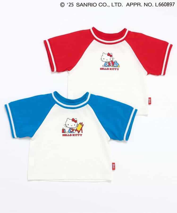 BREEZE x Sanrio Hello Kitty replica prints (80-140cm) for girls (Summer TOPS)