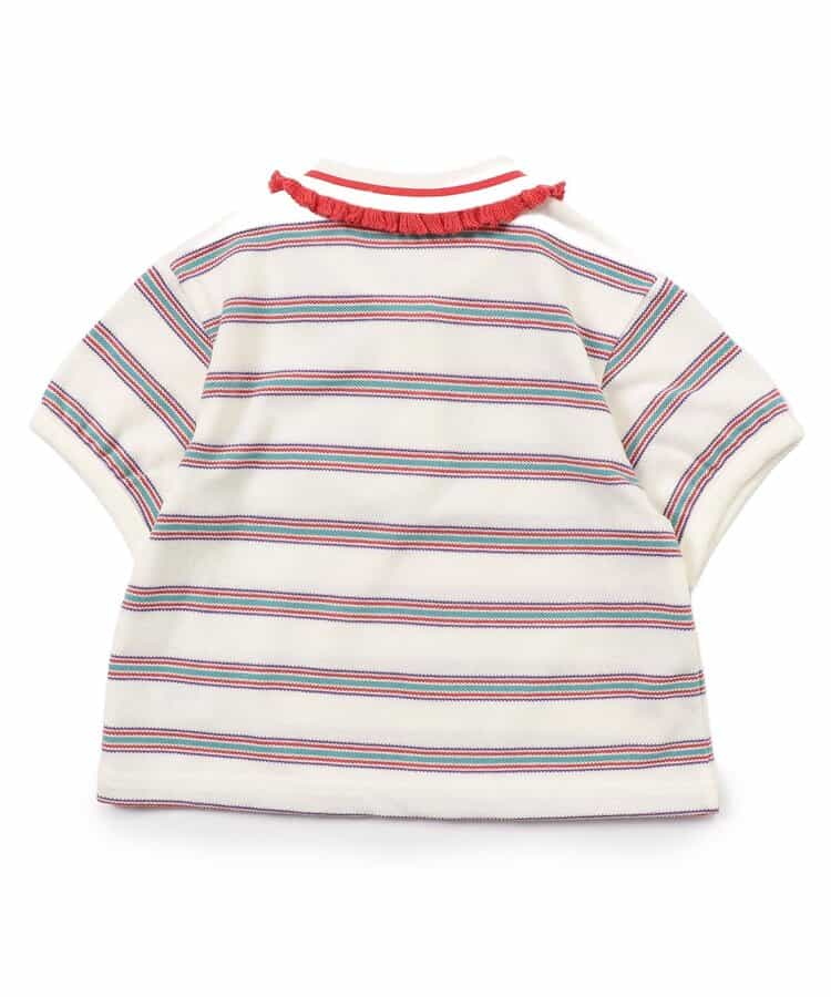 Japanese children's clothing BREEZE lace polo collar top 80-140cm girls summer TOPS