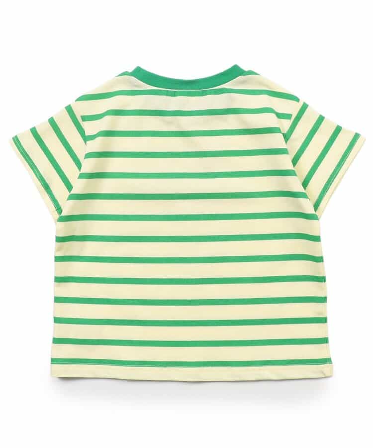 Japanese children's clothing BREEZE striped print top 80-140cm boys/girls summer TOPS