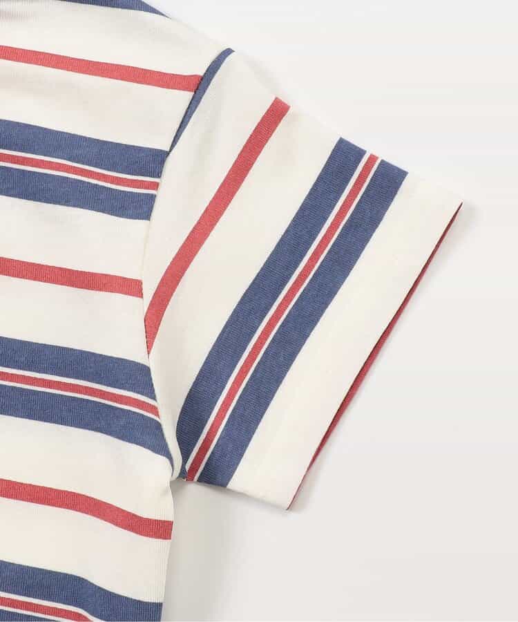Japanese children's clothing BREEZE striped print top 80-140cm boys/girls summer TOPS