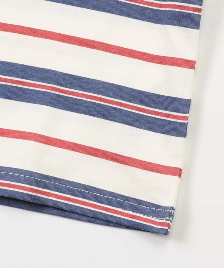 Japanese children's clothing BREEZE striped print top 80-140cm boys/girls summer TOPS