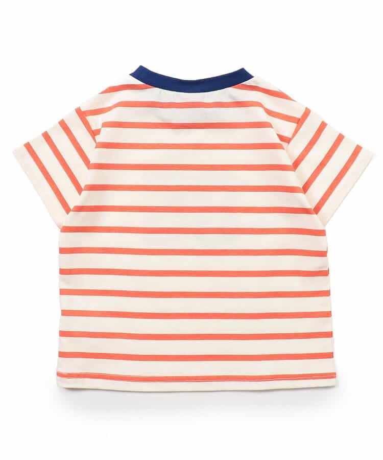 Japanese children's clothing BREEZE striped print top 80-140cm boys/girls summer TOPS