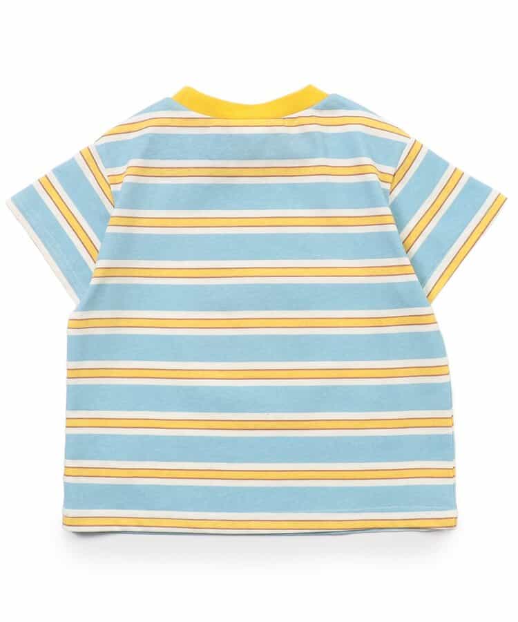 Japanese children's clothing BREEZE striped print top 80-140cm boys/girls summer TOPS