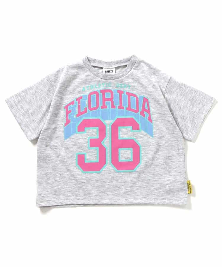 Japanese children's clothing BREEZE quick-drying water-absorbing printed tops 80-140cm boys'/girls' summer TOPS