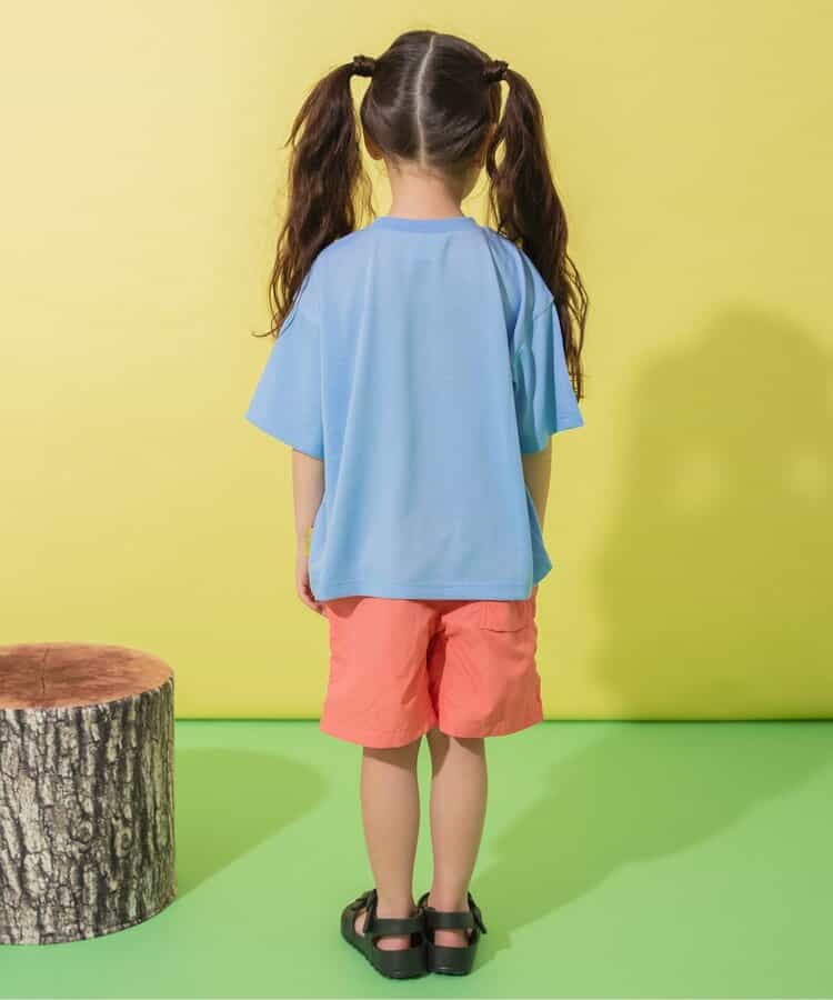 Japanese children's clothing BREEZE quick-drying water-absorbing printed tops 80-140cm boys'/girls' summer TOPS