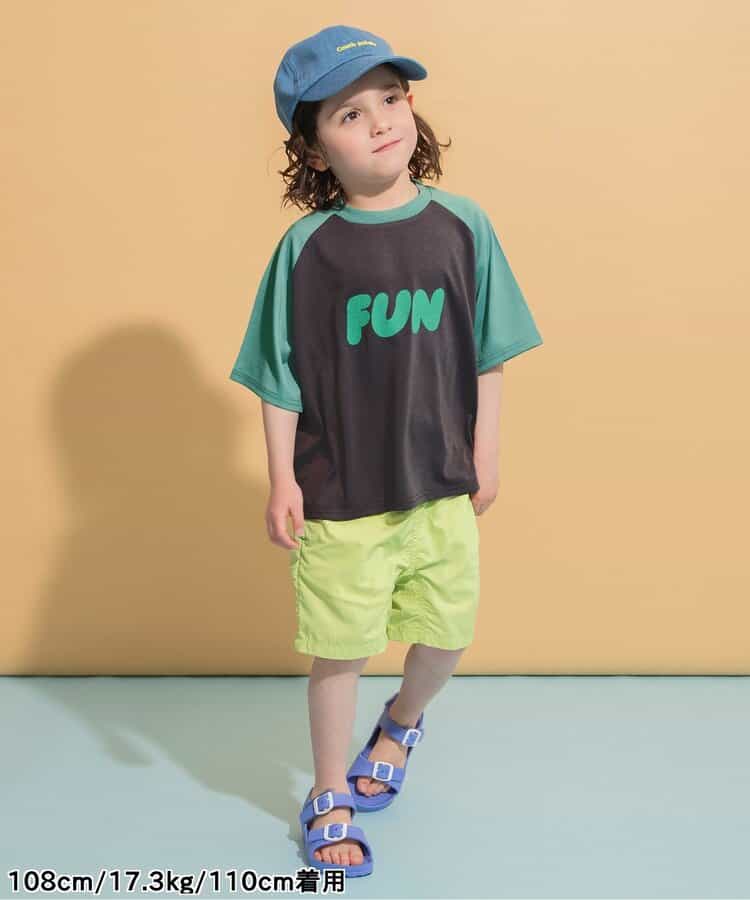 Japanese children's clothing BREEZE water-absorbing quick-drying letter print top 80-140cm boys' summer TOPS