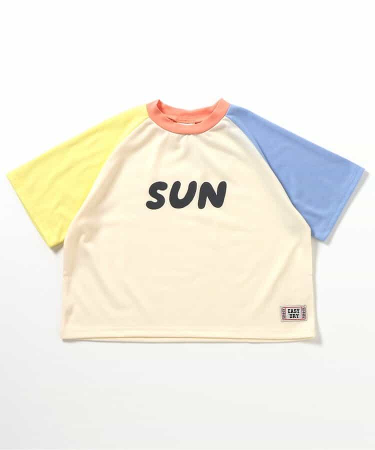 Japanese children's clothing BREEZE water-absorbing quick-drying letter print top 80-140cm boys' summer TOPS