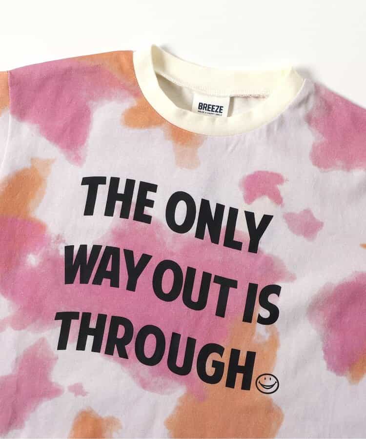 Japanese children's clothing BREEZE tie-dye short-sleeved top 80-140cm boys/girls summer TOPS