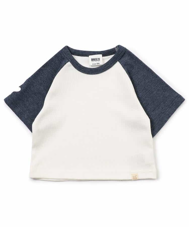 Japanese children's clothing BREEZE heart sleeve top 80-140cm girls summer TOPS