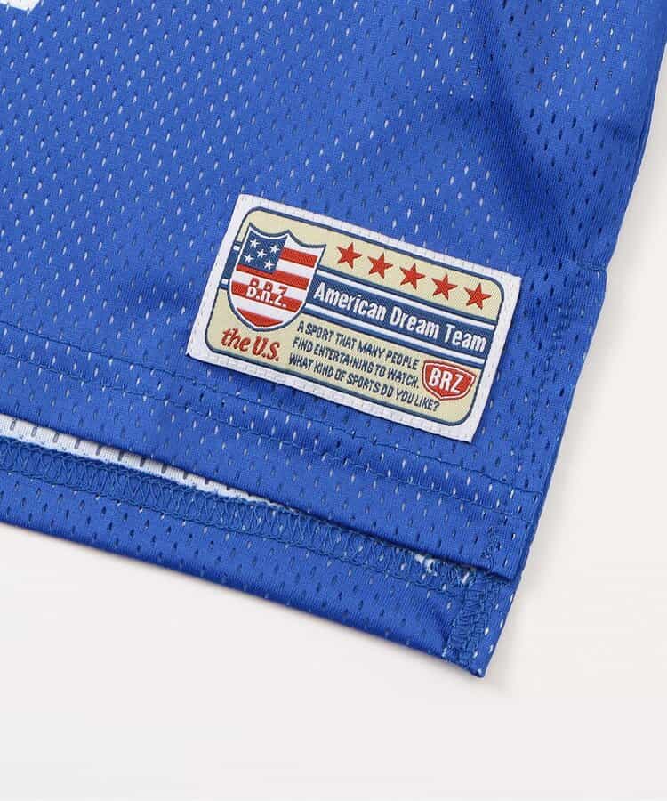 Japanese children's clothing BREEZE mesh numbered sports top 90-140cm boys/girls summer TOPS