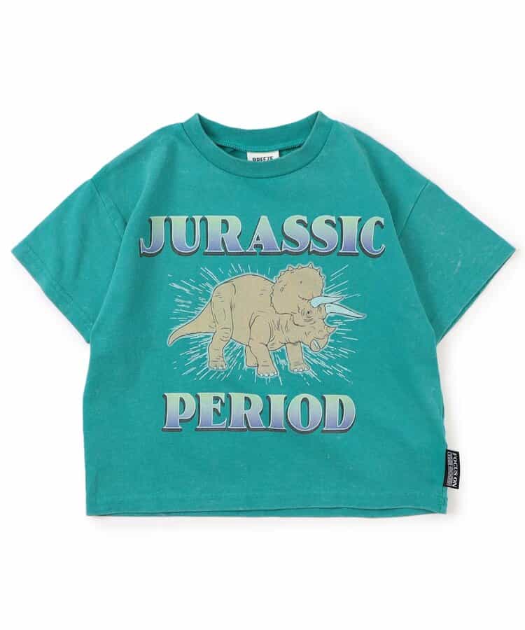 Japanese children's clothing BREEZE dinosaur print pattern top 80-140cm boys' summer TOPS