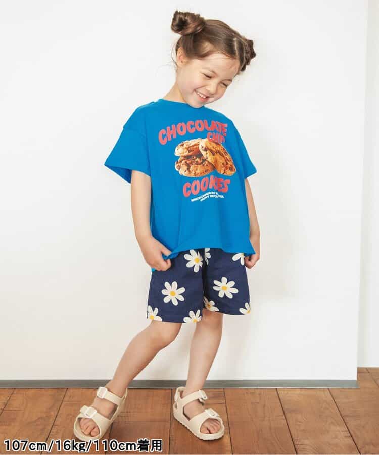 Japanese children's clothing BREEZE printed pattern tops 80-140cm boys/girls summer TOPS