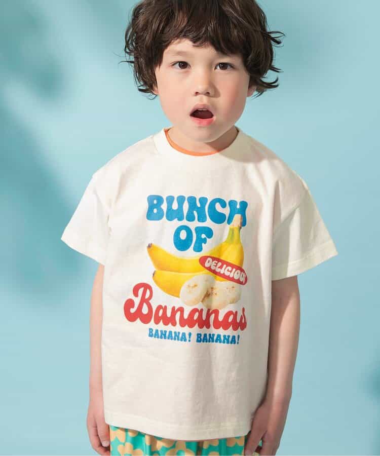 Japanese children's clothing BREEZE printed pattern tops 80-140cm boys/girls summer TOPS