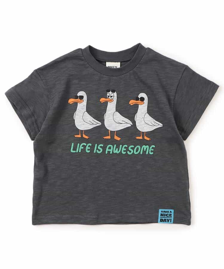 Japanese children's clothing BREEZE printed pattern top 80-140cm boys' summer TOPS