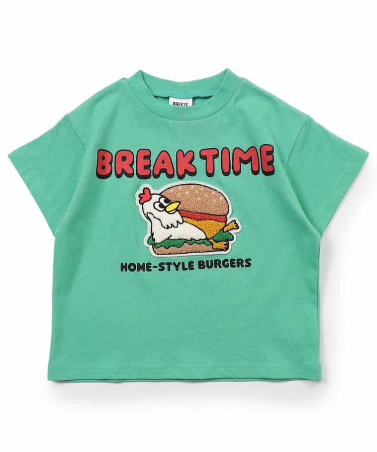 Japanese children's clothing BREEZE fur pattern top 80-140cm boys/girls summer TOPS