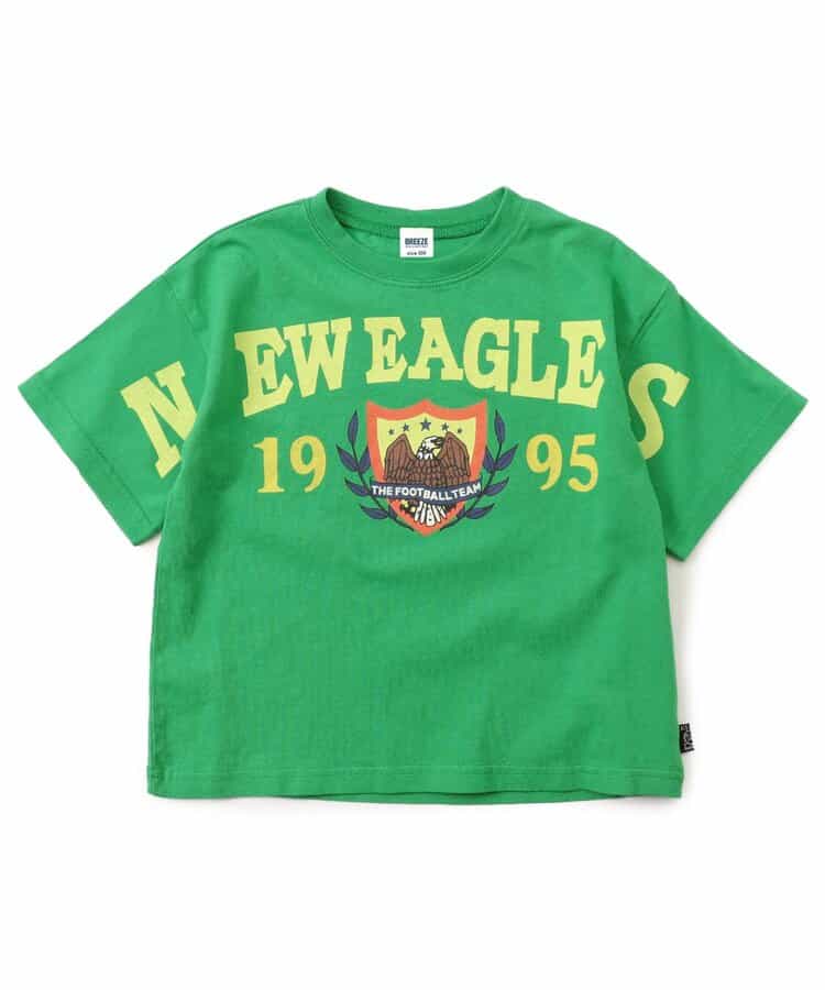 Japanese children's clothing BREEZE printed short-sleeved top 80-160cm boys' summer TOPS