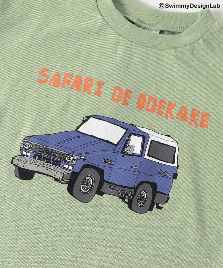 Japanese children's clothing BREEZE car print top 80-140cm boys' summer TOPS