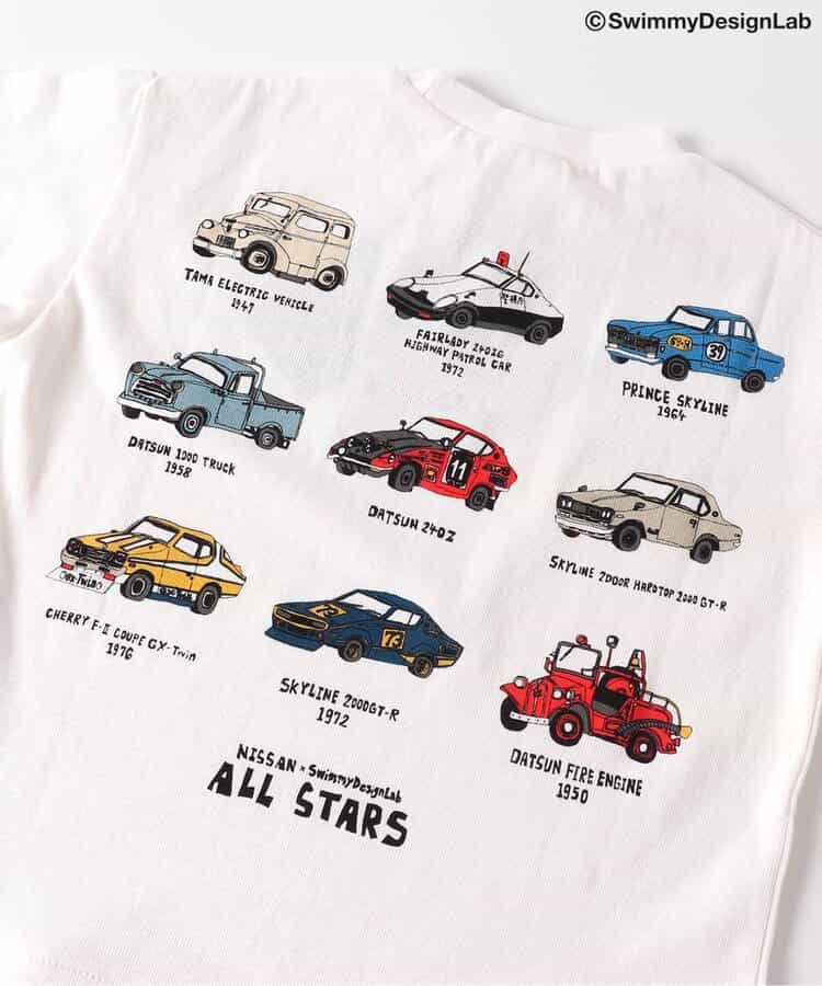 Japanese children's clothing BREEZE car print top 80-140cm boys' summer TOPS