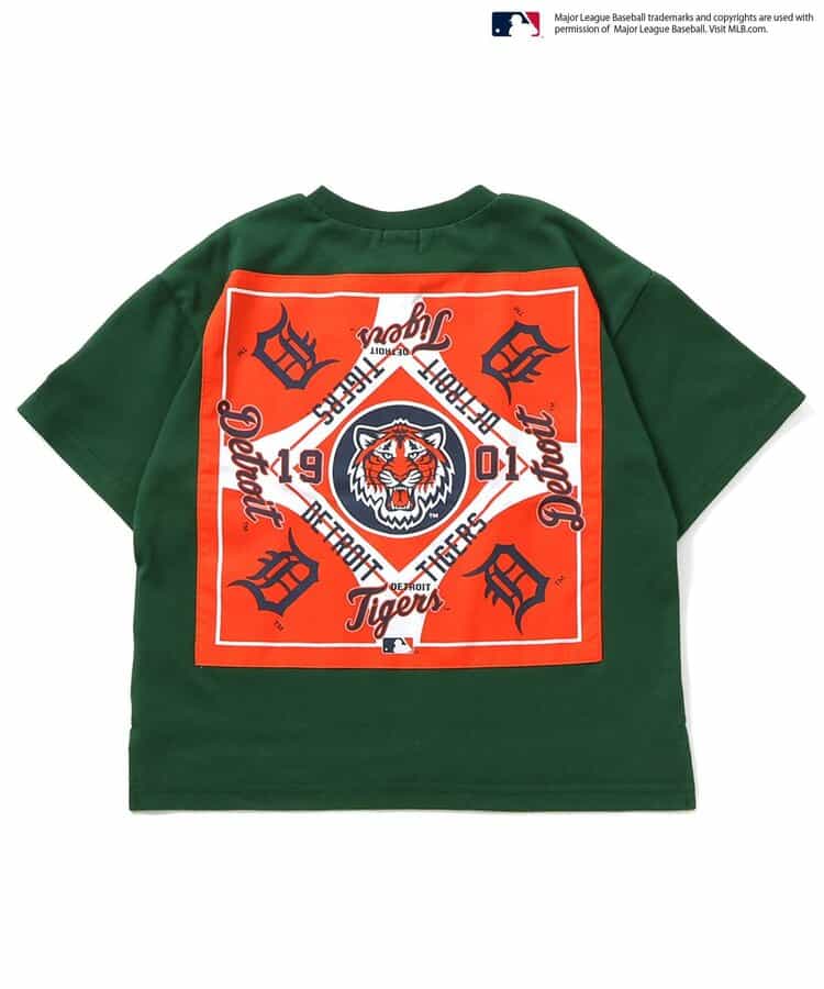 Japanese children's clothing BREEZE x MLB printed top 80-140cm boys' summer TOPS