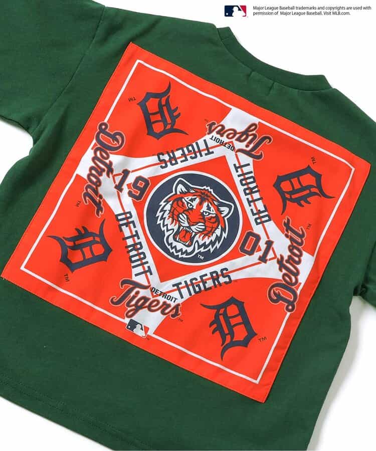 Japanese children's clothing BREEZE x MLB printed top 80-140cm boys' summer TOPS
