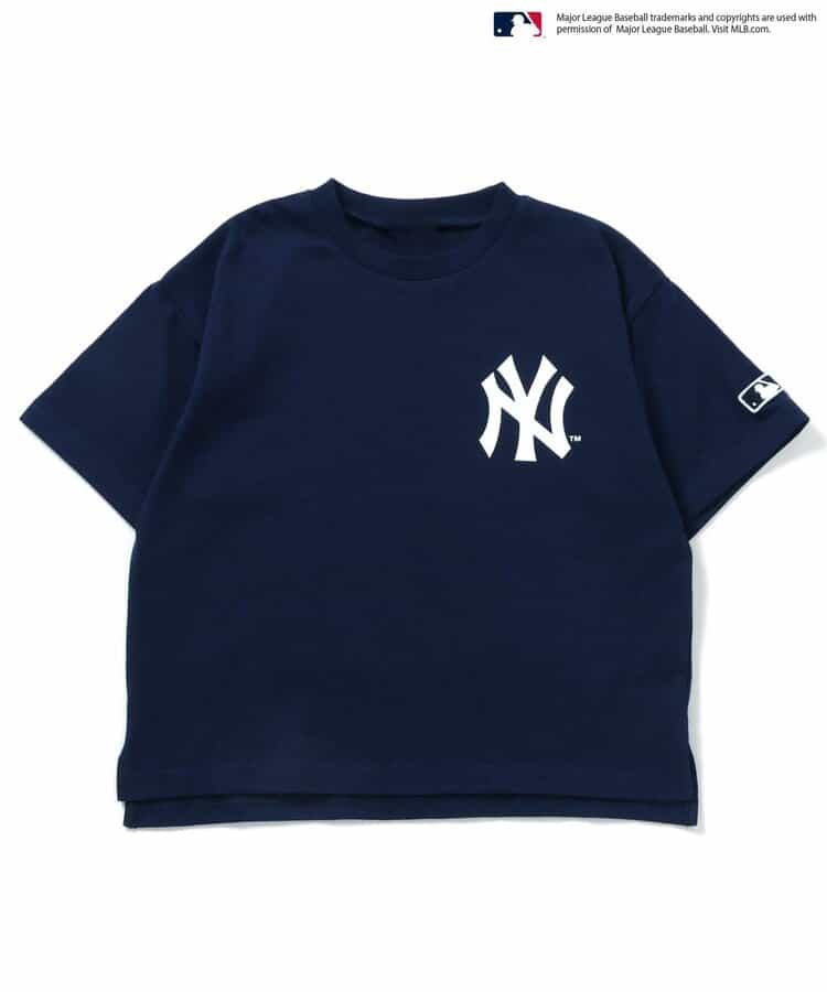 Japanese children's clothing BREEZE x MLB printed top 80-140cm boys' summer TOPS