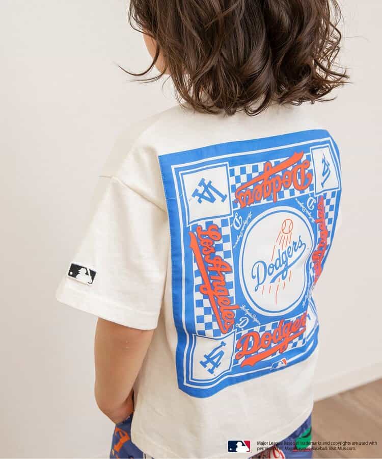 Japanese children's clothing BREEZE x MLB printed top 80-140cm boys' summer TOPS
