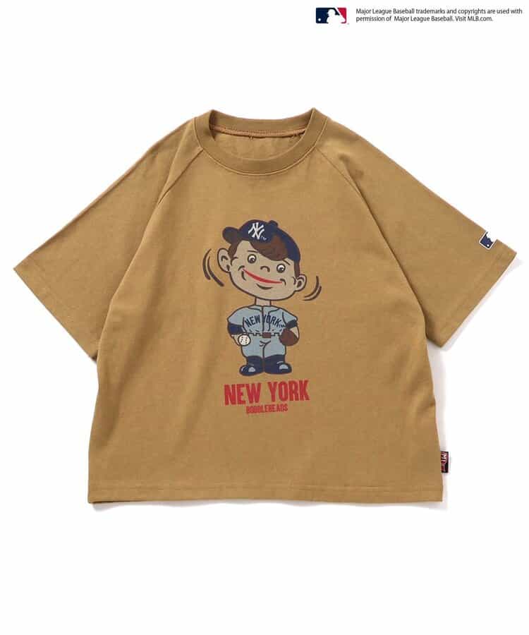 Japanese children's clothing BREEZE x MLB printed top 80-140cm boys' summer TOPS