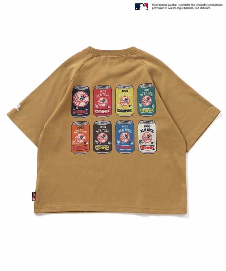 Japanese children's clothing BREEZE x MLB printed top 80-140cm boys' summer TOPS