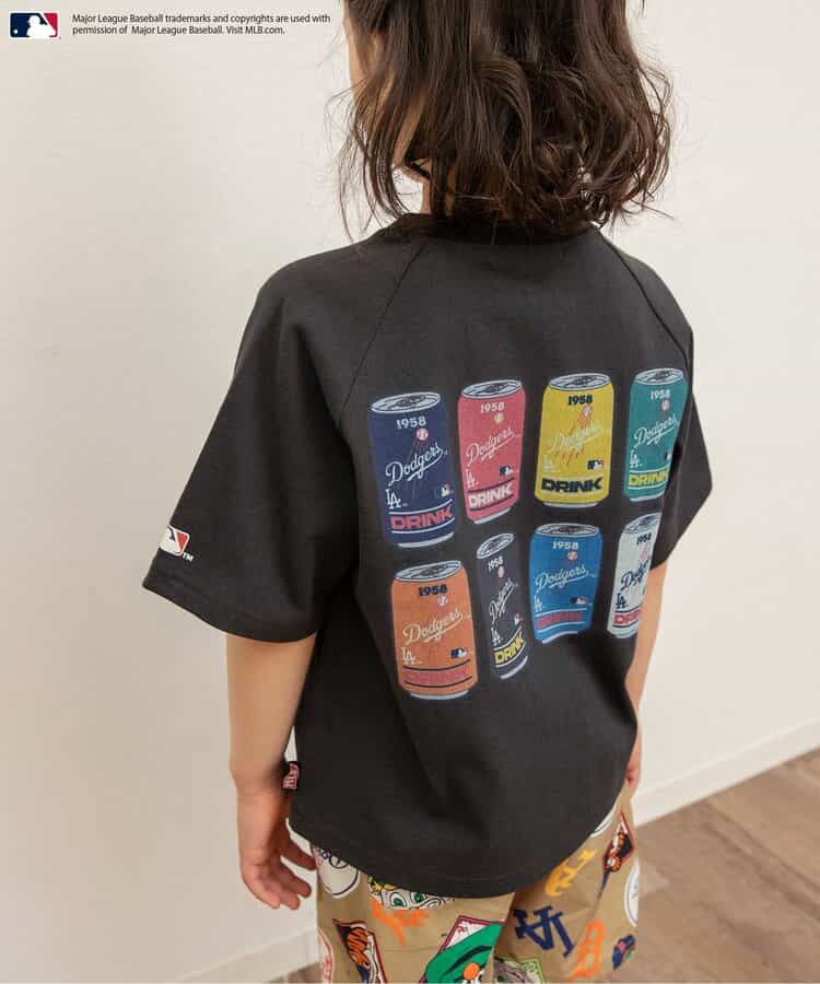 Japanese children's clothing BREEZE x MLB printed top 80-140cm boys' summer TOPS