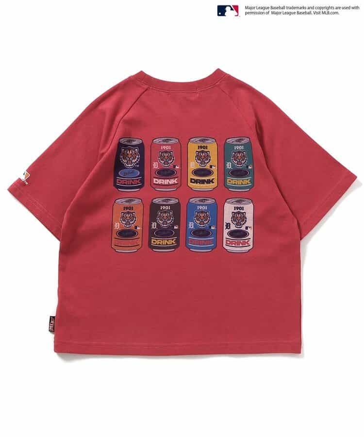 Japanese children's clothing BREEZE x MLB printed top 80-140cm boys' summer TOPS