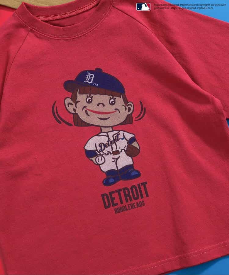 Japanese children's clothing BREEZE x MLB printed top 80-140cm boys' summer TOPS