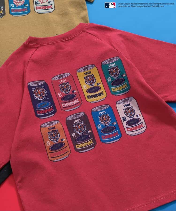 Japanese children's clothing BREEZE x MLB printed top 80-140cm boys' summer TOPS