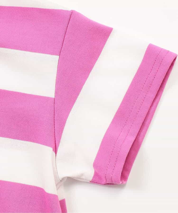 Japanese children's clothing BREEZE neon striped top 80-150cm boys/girls summer TOPS