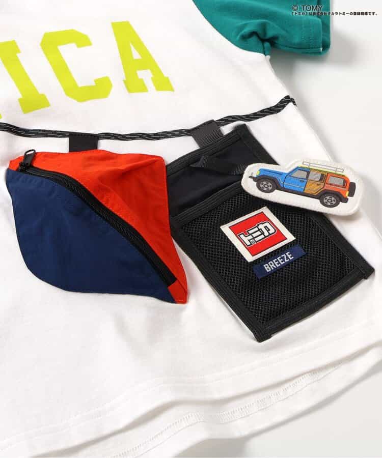 BREEZE x TOMICA Printed Tops (80-130cm) for Boys (Summer)