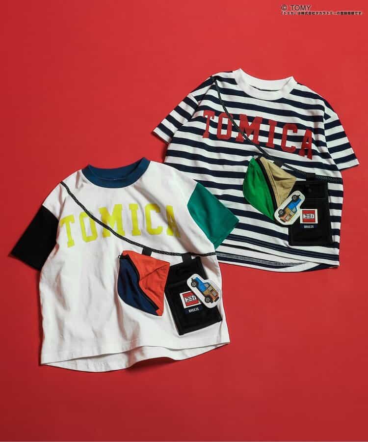 BREEZE x TOMICA Printed Tops (80-130cm) for Boys (Summer)