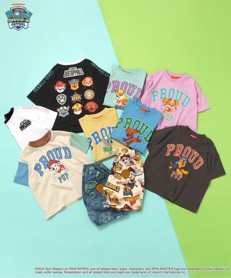 BREEZE x PAW PATROL Short-Sleeved Tops (80-130cm) for Boys and Girls (Summer)